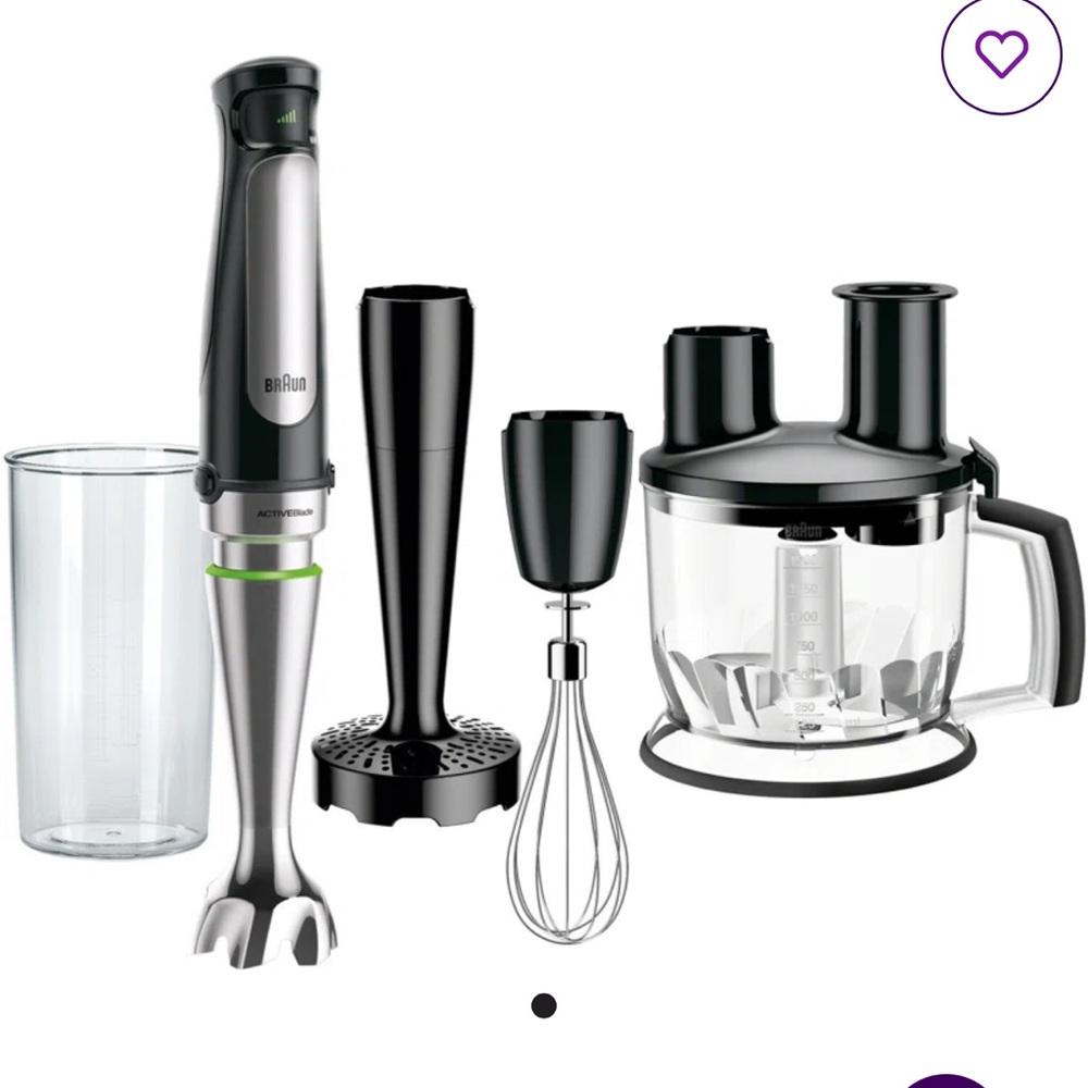 MultiQuick 7 Hand Blender Set - Black and Silver